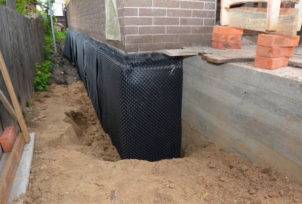 SJ Waterproofing Pros technician performing targeted Crawl Space Encapsulation assessment in Pershing, IN
